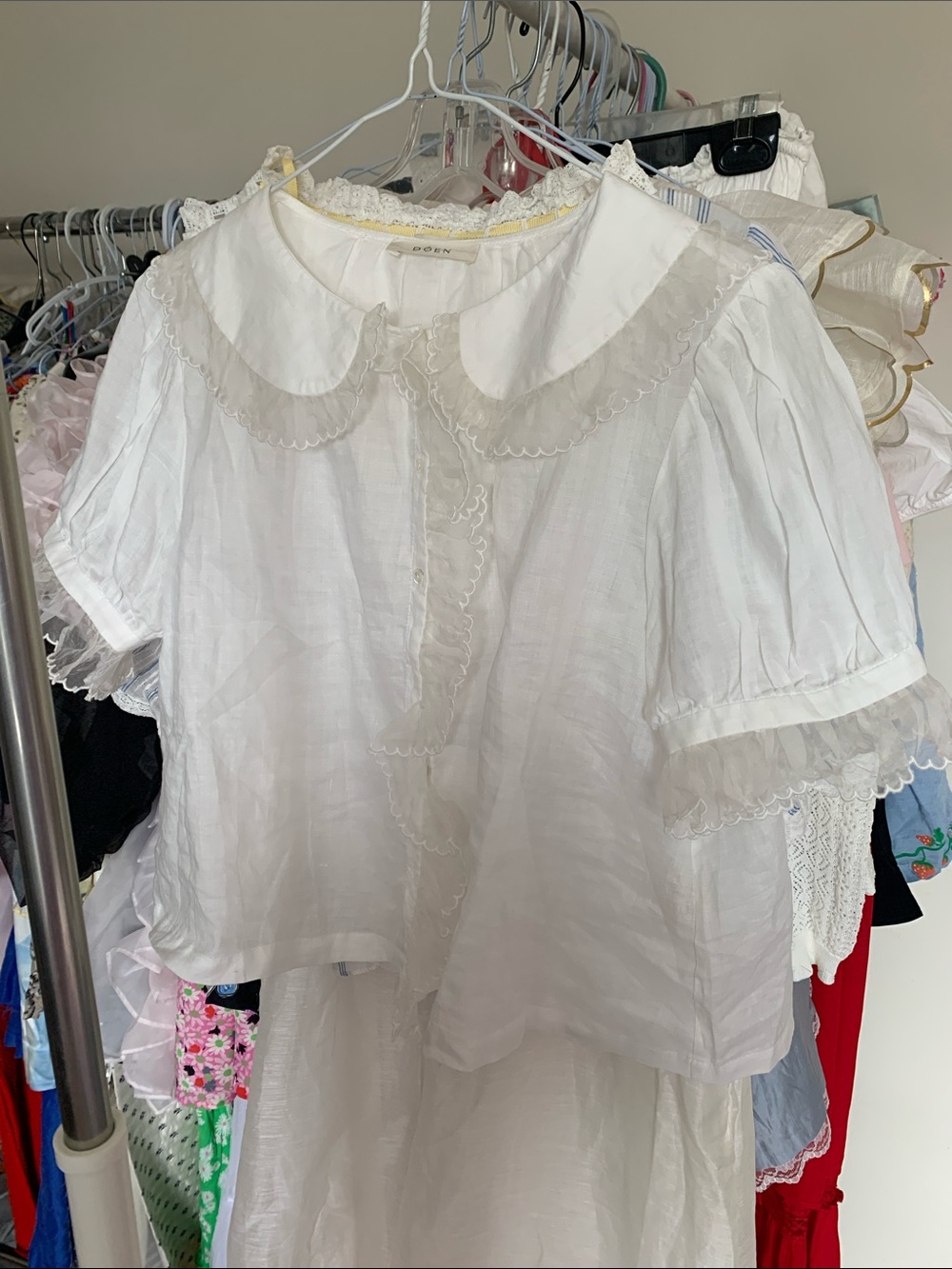 Worn Once Doen 100% Ramie Top